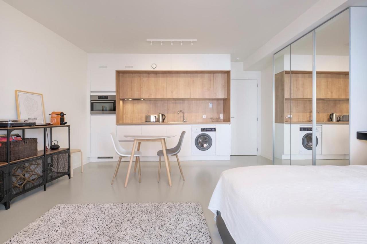 Apartmán Mini Loft With Terrace Brusel Exteriér fotografie