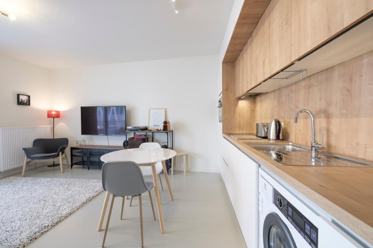 Apartmán Mini Loft With Terrace Brusel Exteriér fotografie